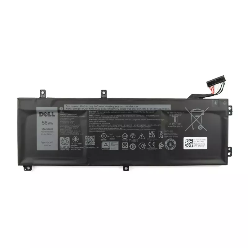 Laptopaccu Dell V0GMT 56Wh 3-cels lithium-ion voor compatibele Dell-notebooks