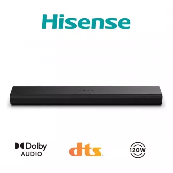 Hisense HS1000 soundbar 2.0 kanalen 60W Bluetooth HDMI ARC USB AUX optisch zwart