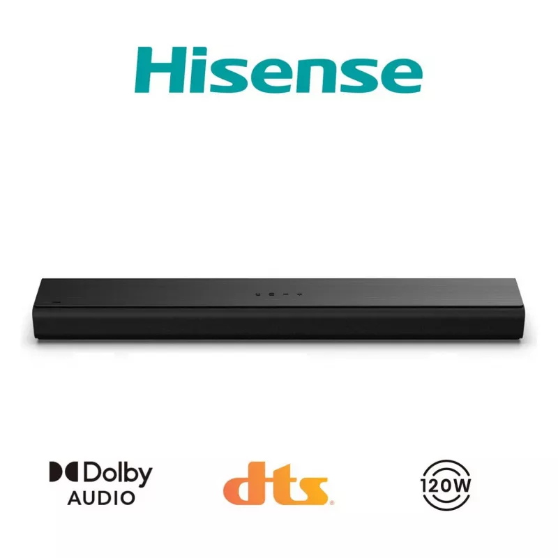 Hisense HS1000 soundbar 2.0 kanalen 60W Bluetooth HDMI ARC USB AUX optisch zwart