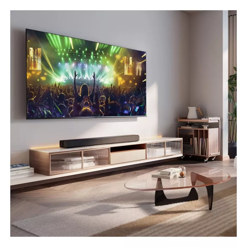Hisense HS1000 soundbar 2.0 kanalen 60W Bluetooth HDMI ARC USB AUX optisch zwart