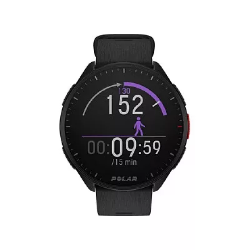 Polar Pacer GPS-hardloopwatch - Night Black - S/L-band - 1,2 inch MIP-display - 32 MB - Bluetooth