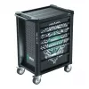 Wera 9700 Tool Rebel gereedschapskar 1, 7 laden, RVS werkblad, groen/zwart