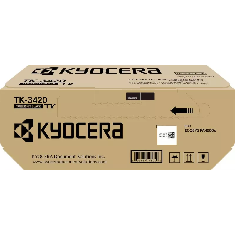 Kyocera originele TK-3420 zwarte tonercartridge 15000 pagina's