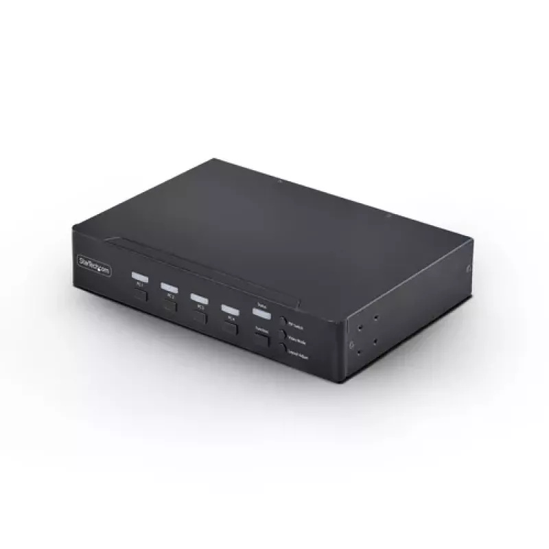 StarTech.com 4-poorts DVI-I KVM-switch met audio en USB 2.0 hub