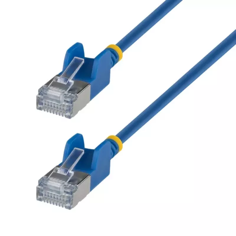 StarTech.com 1,5m Ultra Slim Cat6a patchkabel - RJ-45 stekker naar RJ-45 stekker - blauw