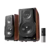 Edifier S3000MKII Premium draadloze 2.0 boekenplankluidsprekers, bruin