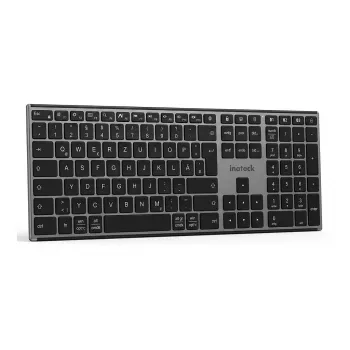 INATECK ergonomisch draadloos toetsenbord QWERTZ grijs