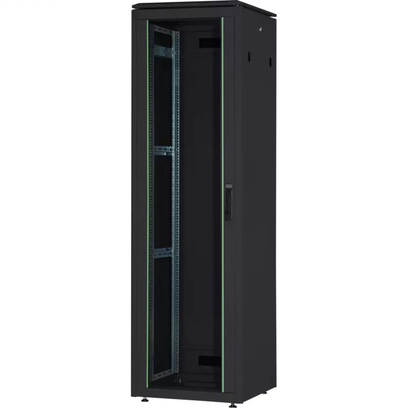 DIGITUS 42HE Unique Netwerkkast 600x600mm Glazen deur zwart