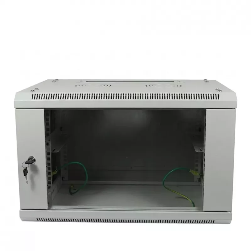 ALLNET 19 inch wandbehuizing 6U 600x600mm lichtgrijs Flat Pack SMA-serie