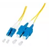 EFB Elektronik O0360.1-1.2 Glasvezel-patchkabel 1 m LC Duplex naar SC Duplex OS2 Singlemode Geel