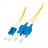 EFB Elektronik O0360.1-1.2 Glasvezel-patchkabel 1 m LC Duplex naar SC Duplex OS2 Singlemode Geel