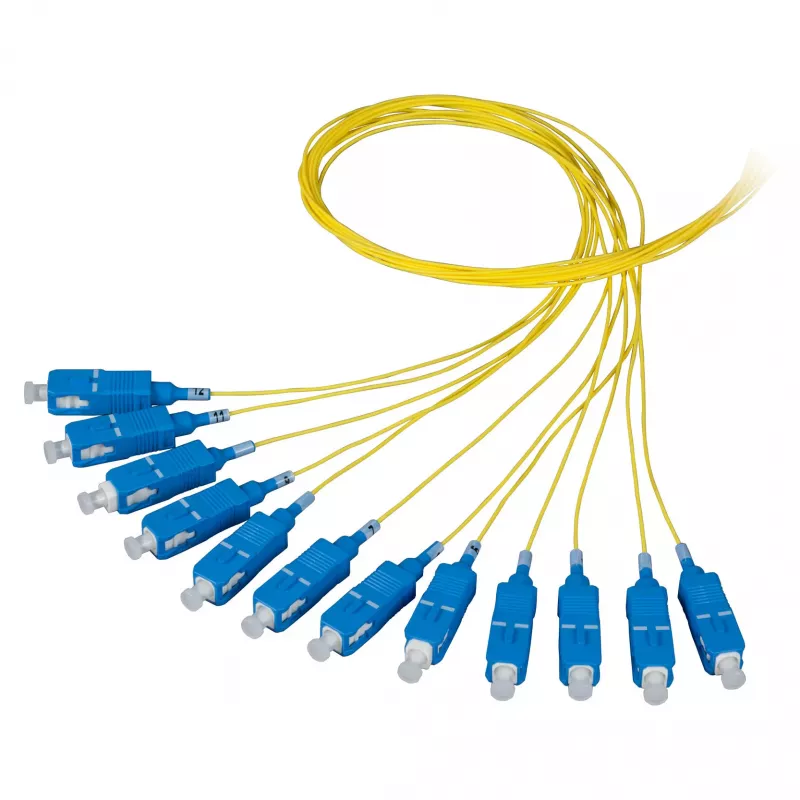 EFB Elektronik FTTH Pigtail SC/APC OS2 G.657.A2 9/125µm Geel 2m