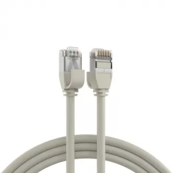 EFB Elektronik RJ45 patchkabel Cat.6A U/FTP TPE 4mm ultraflex grijs 1m