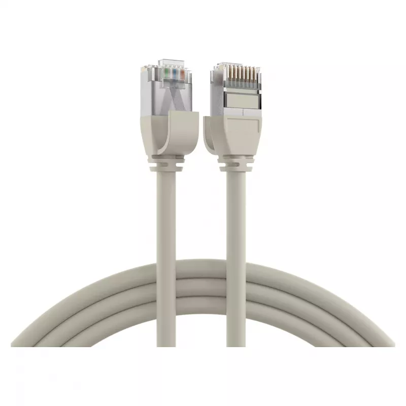 EFB Elektronik RJ45 patchkabel Cat.6A U/FTP TPE 4mm ultraflex grijs 1m