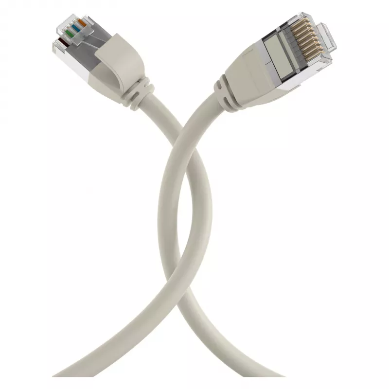 EFB Elektronik RJ45 patchkabel Cat.6A U/FTP TPE 4mm ultraflex grijs 1m