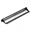 EFB verdeelveld 19 inch 1U 24-poorts afgeschermd Cat.6A zwart RAL9005