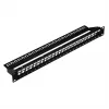 EFB verdeelveld 19 inch 1U 24-poorts afgeschermd Cat.6A zwart RAL9005