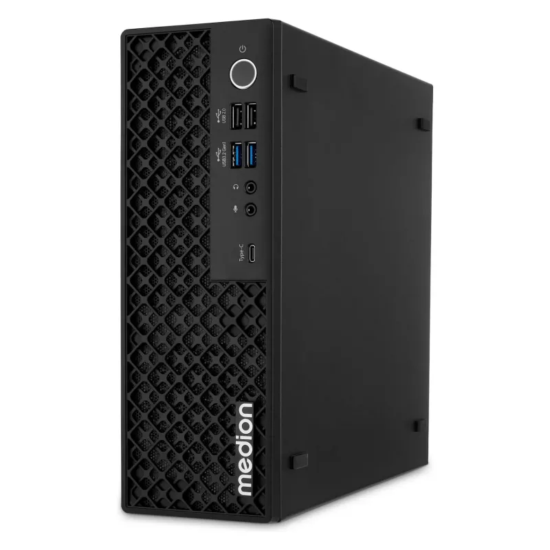 MEDION Picoworx T80 III Mini PC, Intel Core Ultra 7 258V, 32 GB RAM, 1 TB SSD, Windows 11 Pro, zwart
