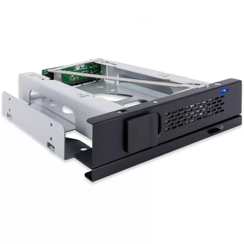 ICY DOCK TurboSwap MB171SP-1B trayloos en ventilatorloos verwisselbaar frame voor 3,5 inch SAS/SATA HDD, voor 5,25 inch bay