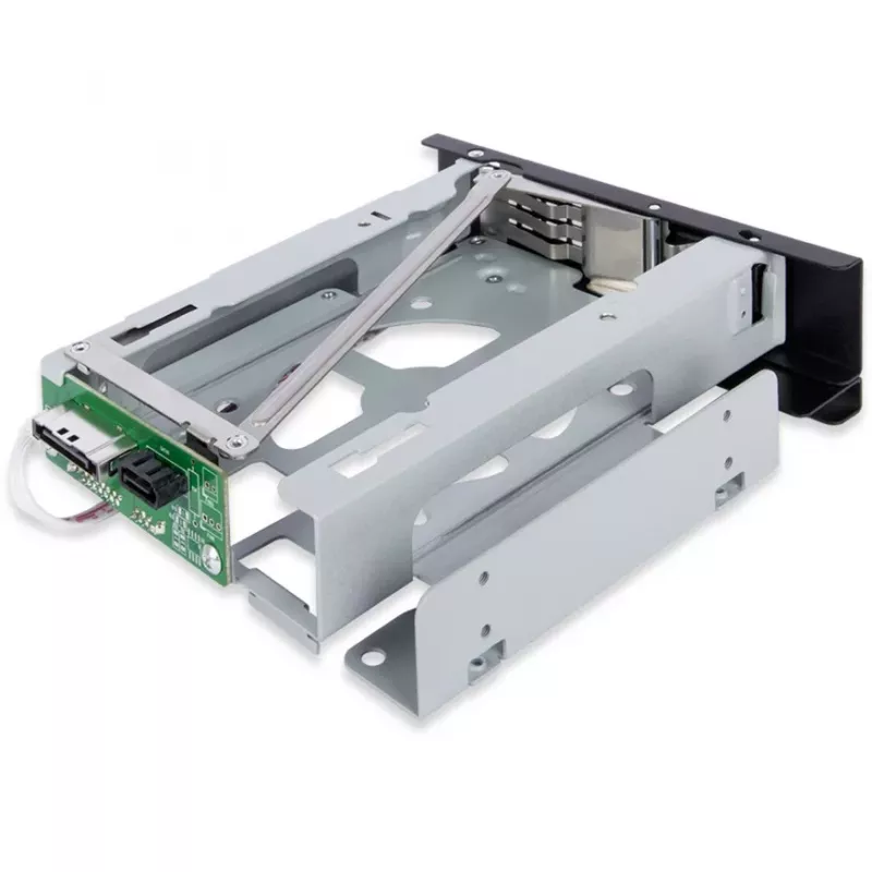 ICY DOCK TurboSwap MB171SP-1B trayloos en ventilatorloos verwisselbaar frame voor 3,5 inch SAS/SATA HDD, voor 5,25 inch bay