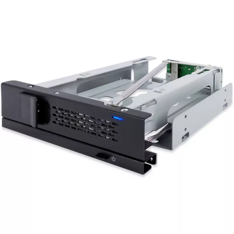 ICY DOCK TurboSwap MB171SP-1B trayloos en ventilatorloos verwisselbaar frame voor 3,5 inch SAS/SATA HDD, voor 5,25 inch bay