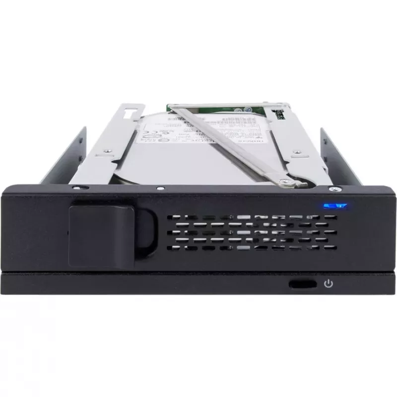 ICY DOCK TurboSwap MB171SP-1B trayloos en ventilatorloos verwisselbaar frame voor 3,5 inch SAS/SATA HDD, voor 5,25 inch bay
