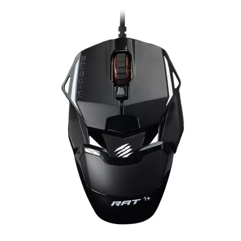 Mad Catz THE AUTHENTIC R.A.T. 1+ gaming-muis (MR01MCINBL000-0) - zwart/rood