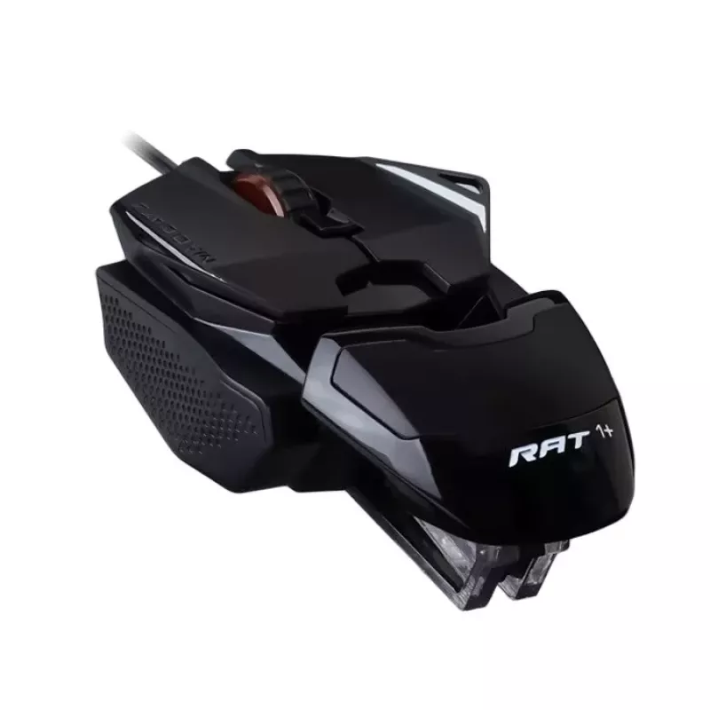 Mad Catz THE AUTHENTIC R.A.T. 1+ gaming-muis (MR01MCINBL000-0) - zwart/rood