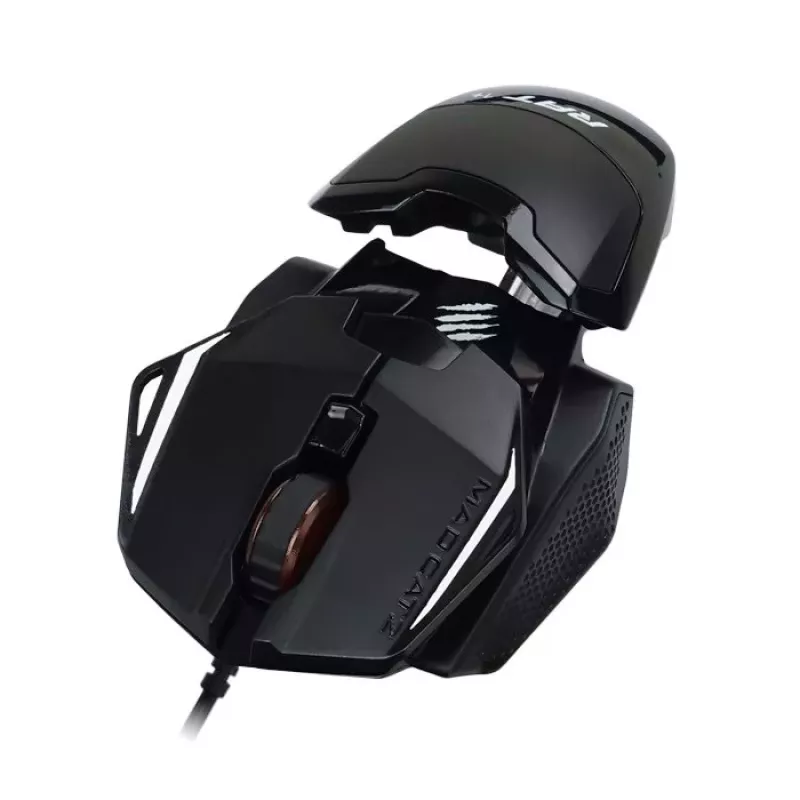Mad Catz THE AUTHENTIC R.A.T. 1+ gaming-muis (MR01MCINBL000-0) - zwart/rood