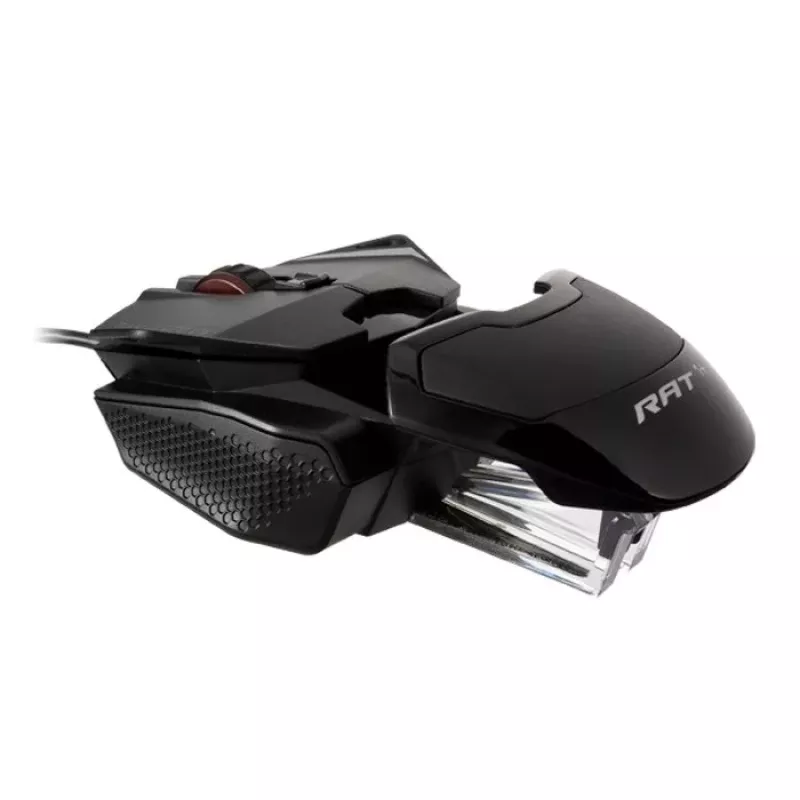 Mad Catz THE AUTHENTIC R.A.T. 1+ gaming-muis (MR01MCINBL000-0) - zwart/rood