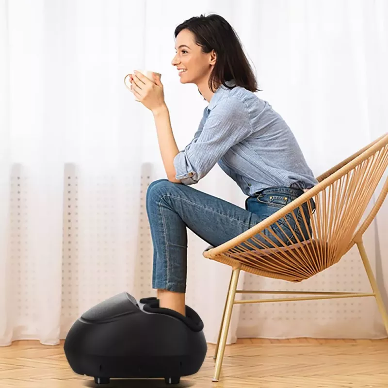 RENPHO shiatsu voetmassageapparaat voor plantaire fasciitis, zwart