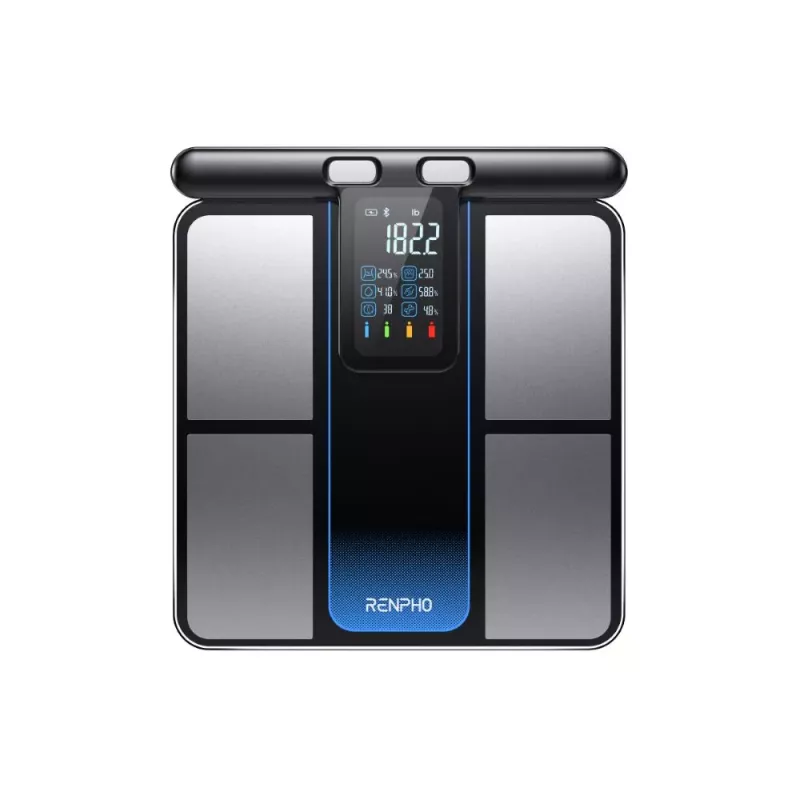 RENPHO MorphoScan MSC01 Weegschaal, Zwart/Zilver, USB-C, Bluetooth