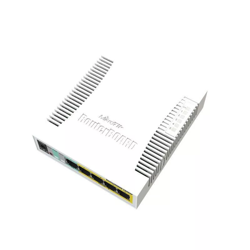 MikroTik RB260GSP 5-poorts Gigabit PoE-switch met SFP