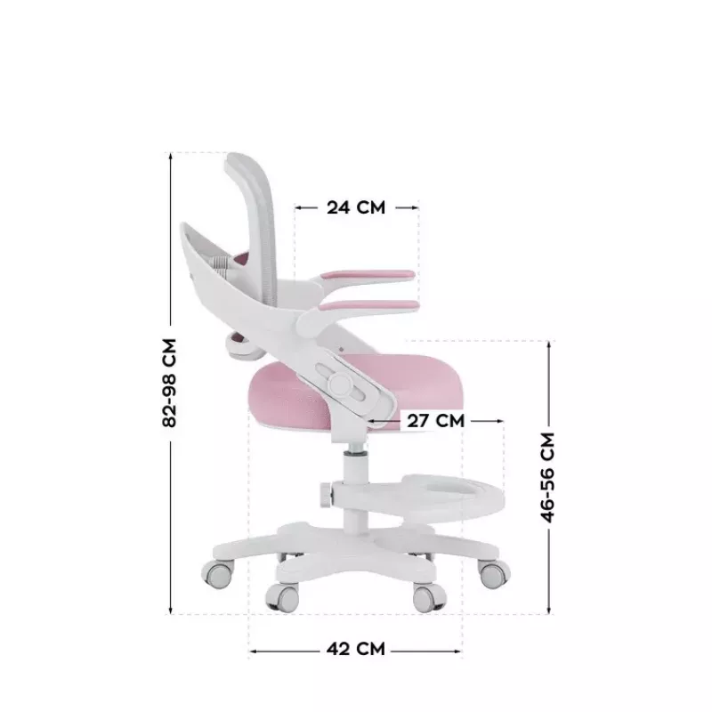 MARK ADLER Junior 4.3 roze-grijs draaistoel