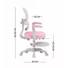 MARK ADLER Junior 4.4 roze draaibare bureaustoel
