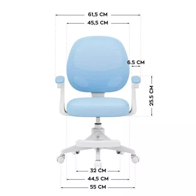 MARK ADLER Junior 3.1 blauw draaistoel