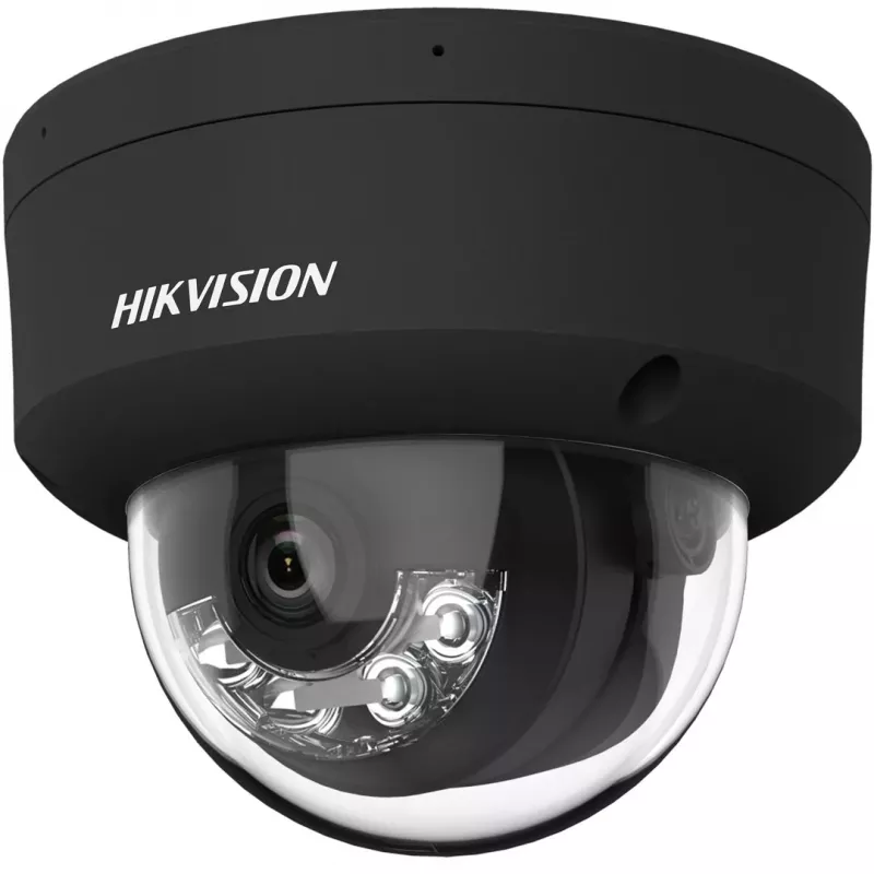 Hikvision DS-2CD2143G2-LIS2U(2,8mm)(BLACK) 4MP AcuSense dome IP-beveiligingscamera, 2,8mm vaste lens, zwart
