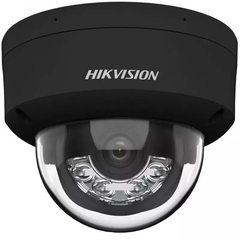 Hikvision DS-2CD2143G2-LIS2U(2,8mm)(BLACK) 4MP AcuSense dome IP-beveiligingscamera, 2,8mm vaste lens, zwart