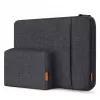 Inateck 16 Laptoptas met accessoirezakje LB01006/S1, zwart-grijs