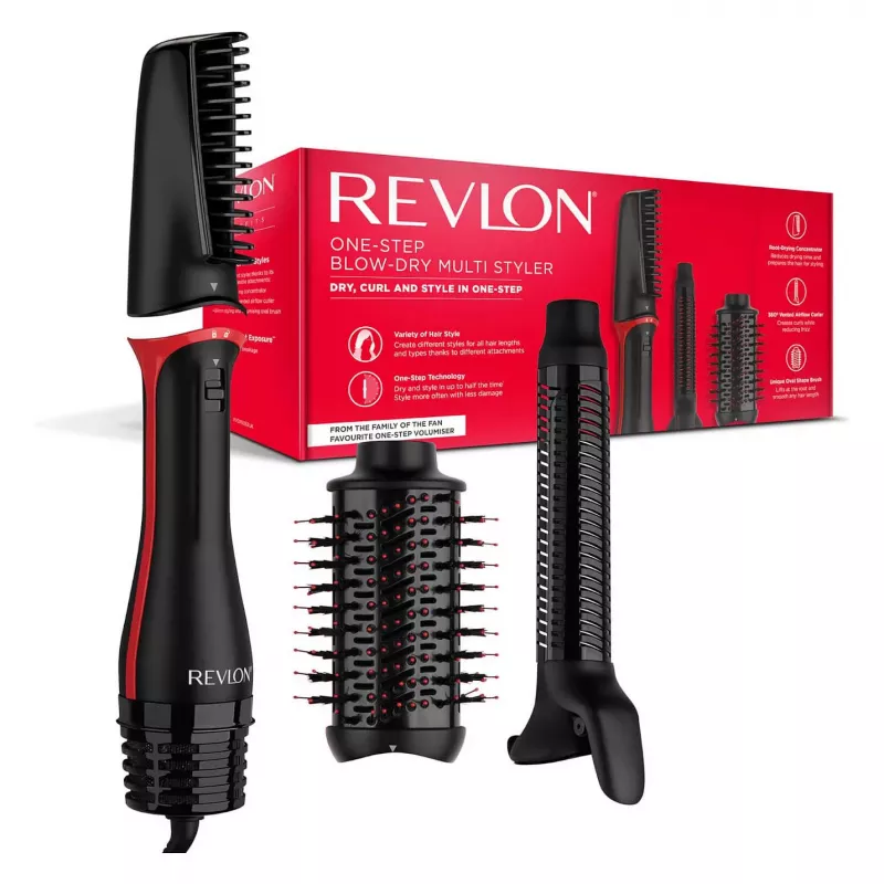 REVLON haardroger en multistyler One-Step OneStep zwart rood (RVDR5333E)