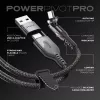 STATIK PowerPivot Pro nylon gevlochten USB-C naar USB-C-kabel 3m zwart