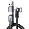 STATIK PowerPivot Pro nylon gevlochten USB-C naar USB-C-kabel 3m zwart