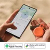 Chipolo LOOP – oplaadbare Bluetooth-tracker met siliconen lus voor iOS & Android, 4-pack (Charcoal, Chalk, Navy, Coral)