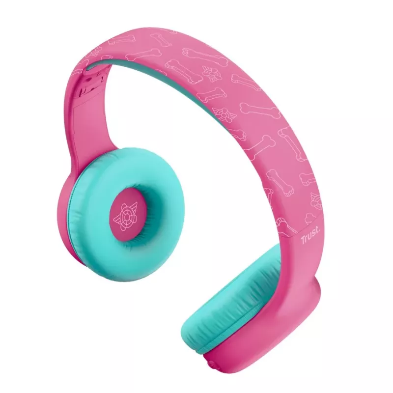 TRUST Nouna draadloze kinderhoofdtelefoon Paw Patrol roze