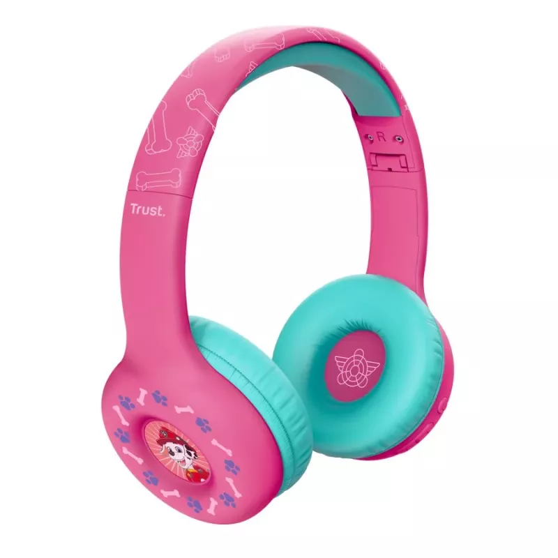 TRUST Nouna draadloze kinderhoofdtelefoon Paw Patrol roze
