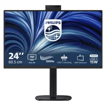 Philips 24B2U3301H 23,8 inch IPS Full HD-monitor - 75Hz, USB-C-hub, ingebouwde webcam en luidsprekers