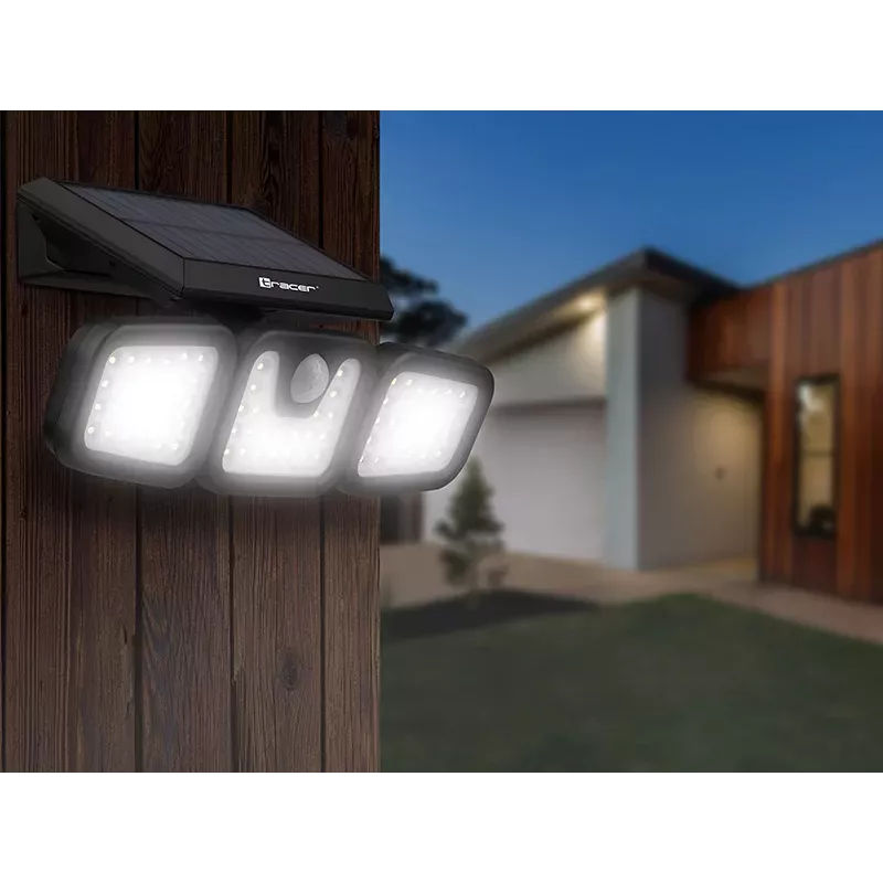 Tracer 47191 Saturn LED-schijnwerper op zonne-energie met bewegingsmelder