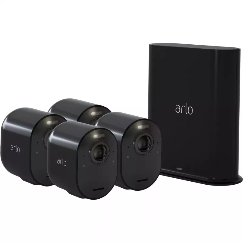 Arlo VMS5440-200EUS Ultra 2K HDR draadloos beveiligingscamerasysteem (4 camera's + SmartHub)