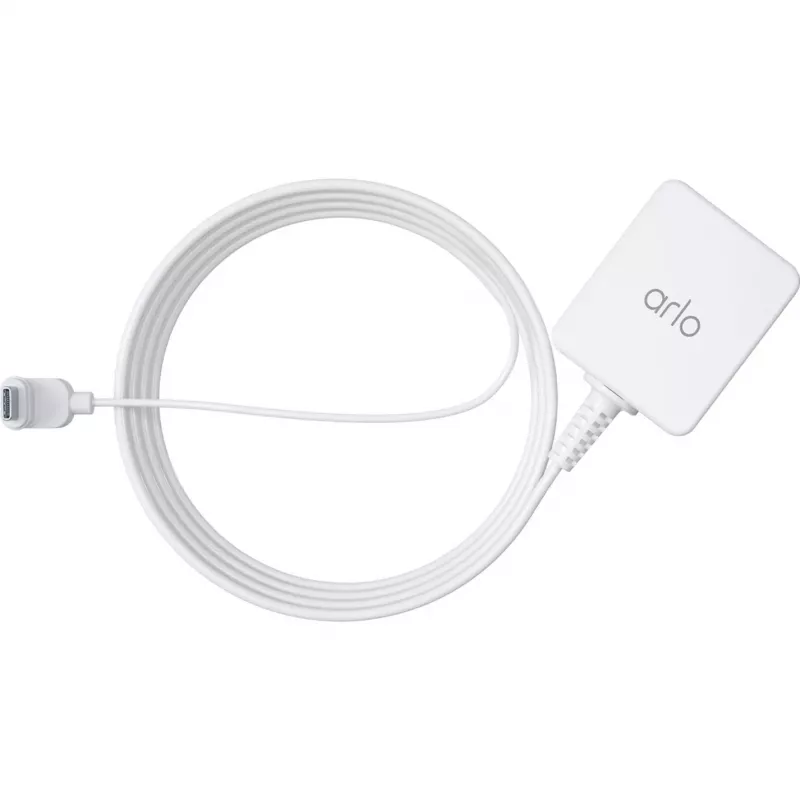 ARLO USB-oplaadadapter eurostekker naar USB-C 7,6 m outdoor wit