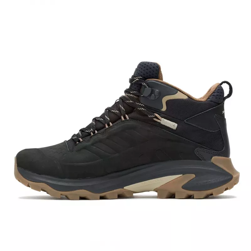 Merrell Moab Speed 2 Leather Mid wandelschoenen - zwart - US heren 10.5